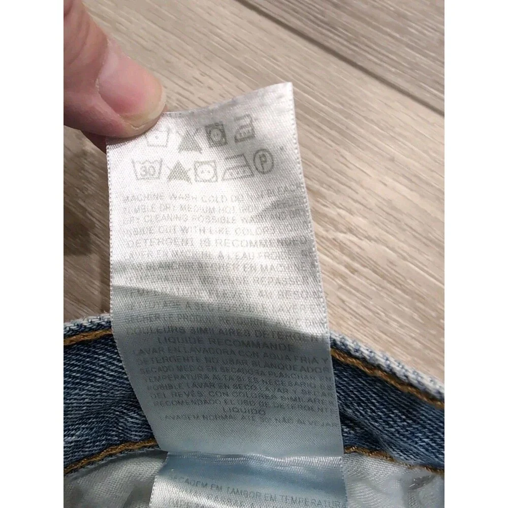 LEVI'S 505 MEN'S JEANS SIZE 36X34 Blue Straight Regular Light Wash EUC